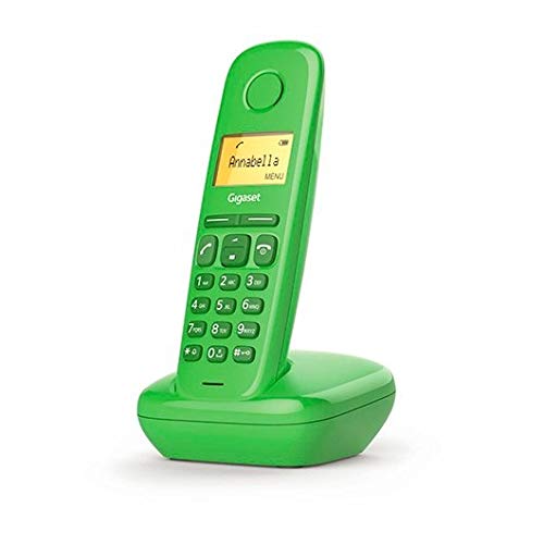 Gigaset A170 - Teléfono Inalámbrico, Pantalla Iluminada, Agenda de 50 Contactos, Color Verde