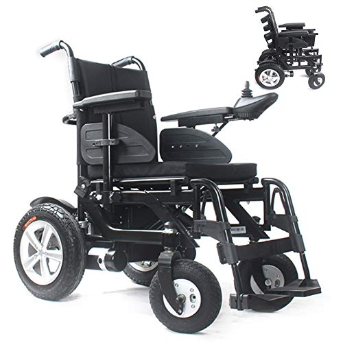 GJBHD Silla De Ruedas Eléctrica Inteligente Plegable De Alta Gama Refuerzo De Aleación De Aluminio Obeso Scooter Eléctrico Parapléjico para Discapacitados O De Mediana Edad