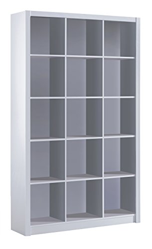 Habitdesign 005493BO - Estantería librería Triple, Color Blanco Brillo, Medidas 195 x 114 x 30 cm de Fondo Habitdesign 005493BO - Estantería librería Triple, Color Blanco Brillo, Medidas 195 x 114 x 30 cm de Fondo