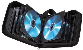 Hama - Estuche porta CD para 40 CD/DVD/Blu-rays, portafolios para guardar CD, negro