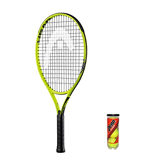 Head Extreme Junior - Raqueta de tenis (3 bolas, funda protectora), tamaño 26"/66 cm