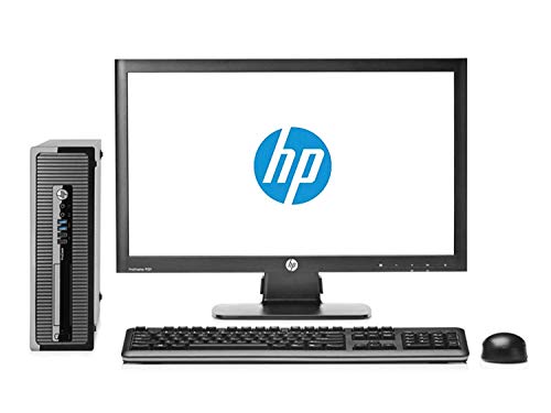 HP Elite 8200 - Ordenador de sobremesa Completo + Pantalla 22 pulgadas(Intel Core I5-2400, 8GB RAM,SSD de 240 GB, DVD, Windows 10 Profesional Original) Negro (Reacondicionado)