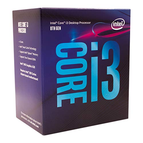 Intel Core i3-8100 3.6GHz 6MB Smart Cache Caja - Procesador (3,6 GHz, PC, 14 NM, i3-8100, 8 GT/s, 64 bits) Intel Core i3-8100 3.6GHz 6MB Smart Cache Caja - Procesador (3,6 GHz, PC, 14 NM, i3-8100, 8 GT/s, 64 bits)