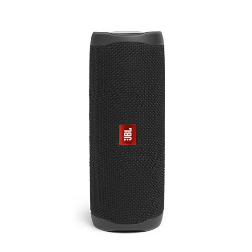 JBL Flip 5 - Altavoz inalámbrico portátil con Bluetooth, Resistente al agua (IPX7), JBL PartyBoost, hasta 12h de reproducción con sonido de calidad, negro