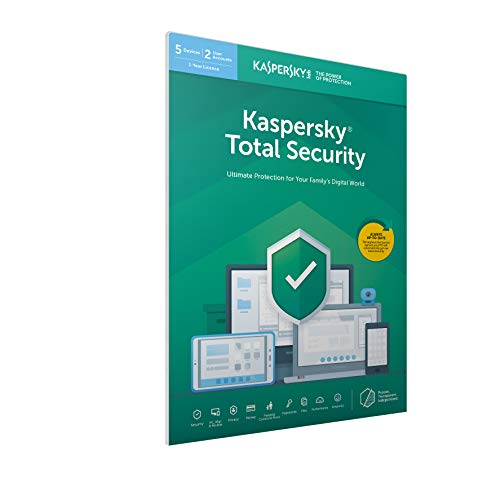 Kaspersky Total Security 2019 | 5 Dispositivos | 1 Año | PC / Mac / Android | Código Dentro De Un Paquete