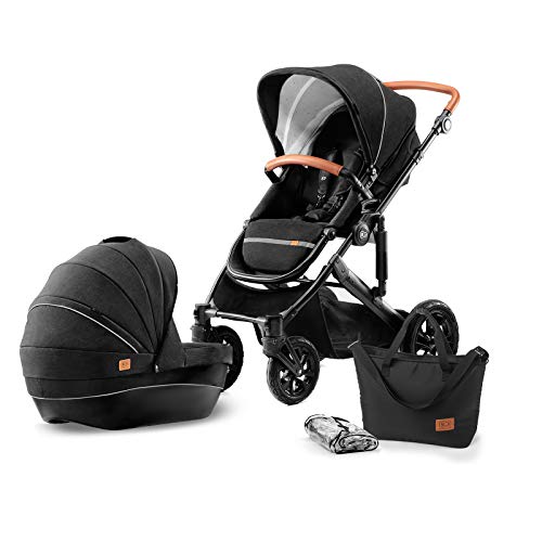 Kinderkraft Carrito Bebé 2 Piezas PRIME, Silla de Paseo, Capazo, Plegable, Negro Kinderkraft Carrito Bebé 2 Piezas PRIME, Silla de Paseo, Capazo, Plegable, Negro
