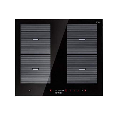Klarstein Virtuosa Flex 60 Placa de inducción - 4 zonas de cocción, 7200W, Vitrocerámica, Encastrable, ThermoBoost, Flexzone, Temporizador, Control parental, Negro Klarstein Virtuosa Flex 60 Placa de inducción - 4 zonas de cocción, 7200W, Vitrocerámica, Encastrable, ThermoBoost, Flexzone, Temporizador, Control parental, Negro