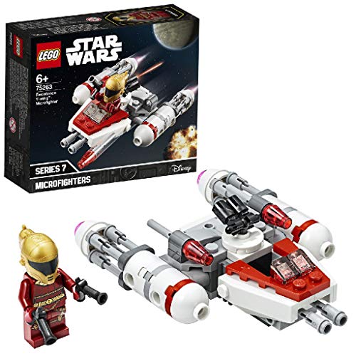 LEGO Star Wars - Microfighter: Ala-Y de la Resistencia, Juguete de la Película Guerra de las Galaxias Episodio 9, con Torreta Giratoria, Incluye Minifigura de Zorii Bliss (75263) LEGO Star Wars - Microfighter: Ala-Y de la Resistencia, Juguete de la Película Guerra de las Galaxias Episodio 9, con Torreta Giratoria, Incluye Minifigura de Zorii Bliss (75263)
