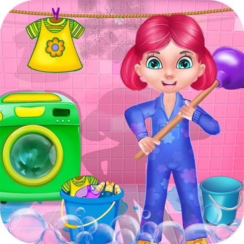 Limpieza de la casa limpiar la casa : juegos de limpieza y actividades en este juego para los niños y niñas - GRATIS