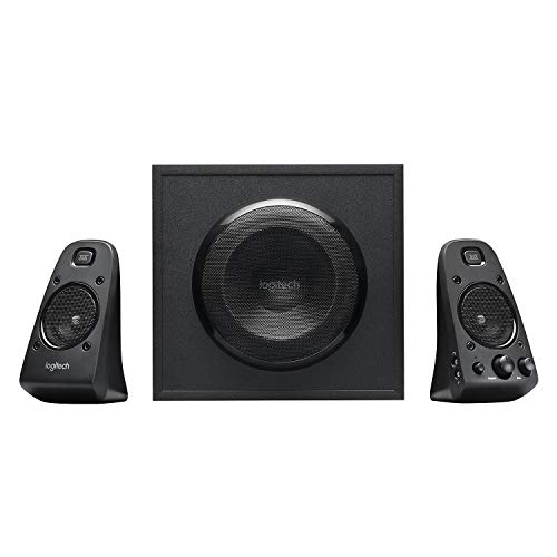 Logitech Z623 THX 2.1 Sistema de Altavoces con Subwoofer, Certificado THX Audio, 400 Vatios de Pico, Graves Potentes, Entradas de 3.5 mm/RCA, Enchufe EU, Multi-Dispositivos PC/PS4/Xbox/TV/Móvil/Tablet