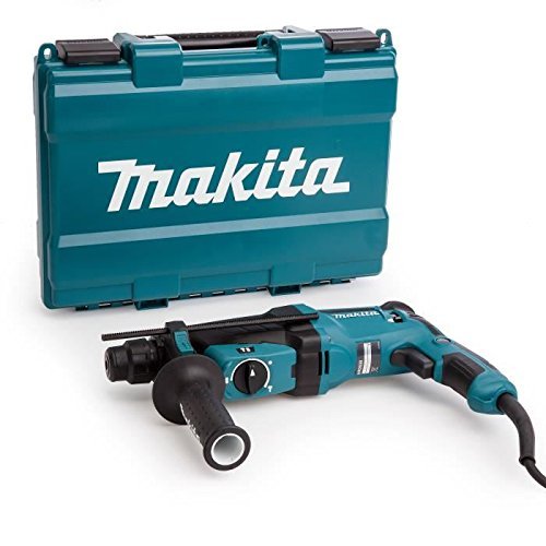 Makita  HR2630 - Martillo rotativo combinado (26Mm, 230-240 V, 800 W, 0 - 1.200 Rpm, 40 posiciones)