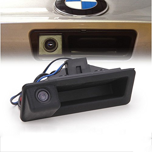 MAYA HD Cámara Trasera Marcha Atrás 480TVL 170°PAL Impermeable para Coche Auto DC12V para BMW E60 E61 E70 E71 E72 E82 E88 E84 E90 E91 E92 E93 X1 X5