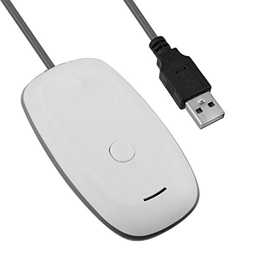 Mcbazel Adaptador de receptor inalámbrico inalámbrico USB 2.0 para Microsoft Xbox 360 Desktop Pc Laptop Gaming - Blanco Mcbazel Adaptador de receptor inalámbrico inalámbrico USB 2.0 para Microsoft Xbox 360 Desktop Pc Laptop Gaming - Blanco