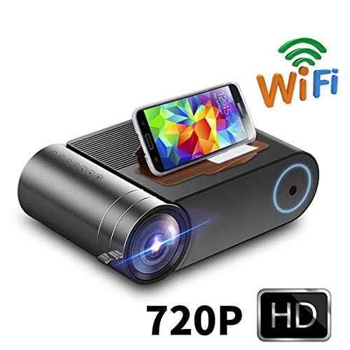 Mini proyector, 4000 lúmenes de vídeo portátil Inicio proyector de cine Soporte Full HD 720P, 140" de pantalla compatible, compatible con HDMI/VGA/USB/AV, TV Stick, PS4 Etc