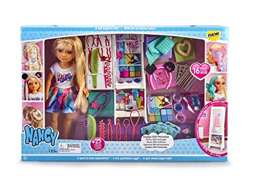Nancy - Espejo 1001 Peinados, Muñeca con Armario, Espejo y Accesorios de Peluquería, para Niños y Niñas a Partir de 3 Años, Multicolor, (Famosa 700015131) Nancy - Espejo 1001 Peinados, Muñeca con Armario, Espejo y Accesorios de Peluquería, para Niños y Niñas a Partir de 3 Años, Multicolor, (Famosa 700015131)