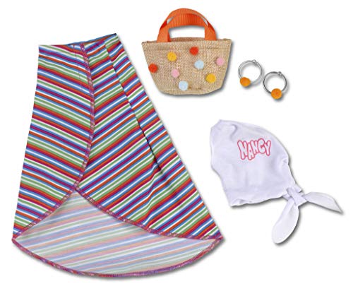 Nancy - Un Día de Streetstyle, Pareo, Blusa y Bolso para la muñeca, Multicolor (Famosa 700014790) Nancy - Un Día de Streetstyle, Pareo, Blusa y Bolso para la muñeca, Multicolor (Famosa 700014790)