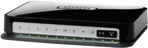 Netgear DGN2200-100PES - Módem Router con tecnología WiFi N300 (USB Incorporado, 4 Puertos Fast Ethernet 10/100)