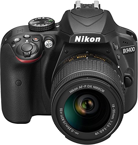 Nikon D3400 - [Versión Nikonistas] Kit cámara réflex 24.2 MP con objetivo estabilizado 18-55 AFP DX VR (LCD, Full HD), negro