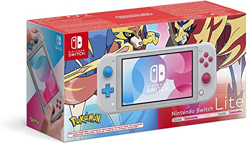 Nintendo Switch Lite - Consola Edición Zacian y Zamazenta, (Lite) - Gris (Ed. Pokémon), Edición Limitada Nintendo Switch Lite - Consola Edición Zacian y Zamazenta, (Lite) - Gris (Ed. Pokémon), Edición Limitada