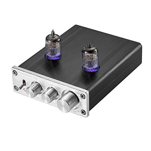 nobsound HiFi 6j1 vacío Tubo preamplificador estéreo preamplificador Digital Agudos & Bass Tone Control (Plata)
