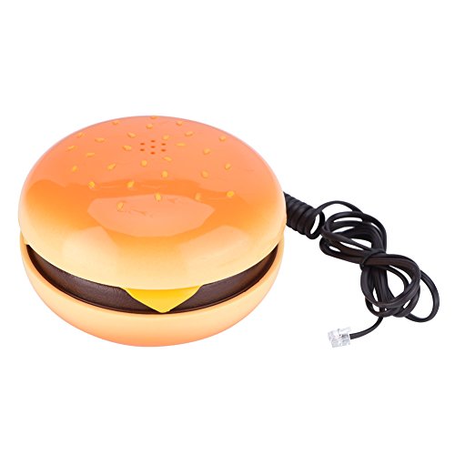 Novedad Hamburguesa Teléfonos fijos Teléfono Fija Teléfono con cable para la decoración la oficina del hotel