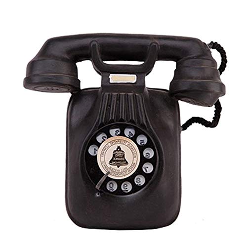 Nrpfell Modelo De Teléfono Vintage Colgante De Pared Retro Nostálgico Artesanías Teléfono En Casa Figuras En Miniatura