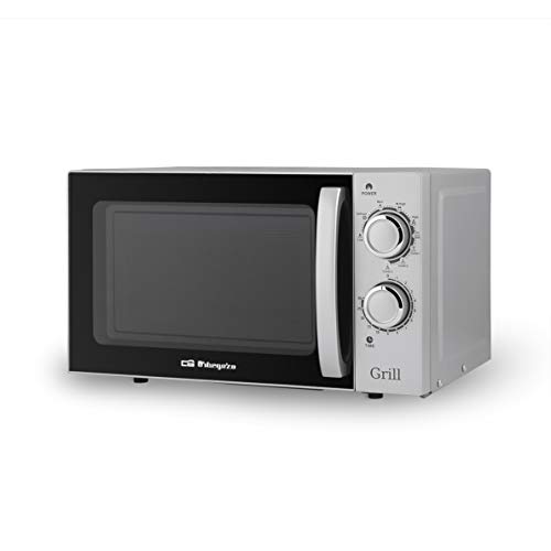 Orbegozo MIG 2038 - Microondas con grill, 700 W de potencia, 20 l, grill de 900 W, 9 niveles de funcionamiento, gris, 45.5 x 35 x 26 cm Orbegozo MIG 2038 - Microondas con grill, 700 W de potencia, 20 l, grill de 900 W, 9 niveles de funcionamiento, gris, 45.5 x 35 x 26 cm