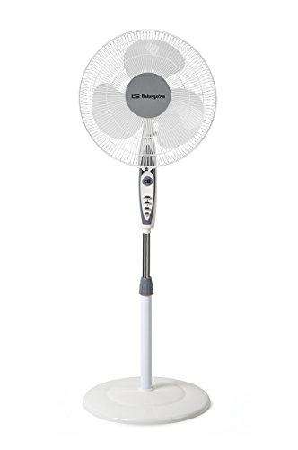 Orbegozo SF 0147 Ventilador de pie oscilante, 3 niveles de ventilación, tamaño aspas 40 cm, altura regulable, 50 W de potencia Orbegozo SF 0147 Ventilador de pie oscilante, 3 niveles de ventilación, tamaño aspas 40 cm, altura regulable, 50 W de potencia