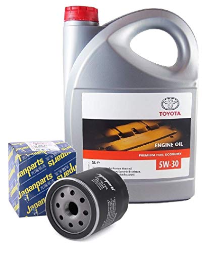 Pack Duo Aceite motor Genuine Toyota 5W-30 PFE sintético 08880-83389 C2 5 litros + filtro aceite Japanparts FO-279S