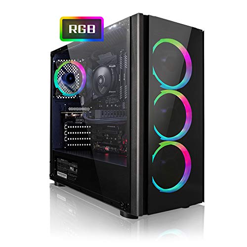 PC Gaming - Megaport Ordenador Gaming PC AMD Ryzen 5 2600 6x3.90GHz Turbo • Windows 10 • GeForce GTX1660 6GB • 1000GB HDD • 240GB SSD • 16GB RAM • WLAN • PC Gamer • Ordenador de sobremesa