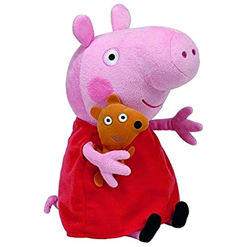 Peppa Pig - Peluche, 25 cm, color rosa (TY 96230TY) Peppa Pig - Peluche, 25 cm, color rosa (TY 96230TY)
