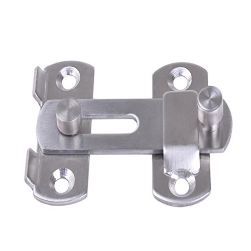 Pestillo con traba de acero inoxidable para puerta corredera, ventana o armario, accesorio Pestillo con traba de acero inoxidable para puerta corredera, ventana o armario, accesorio