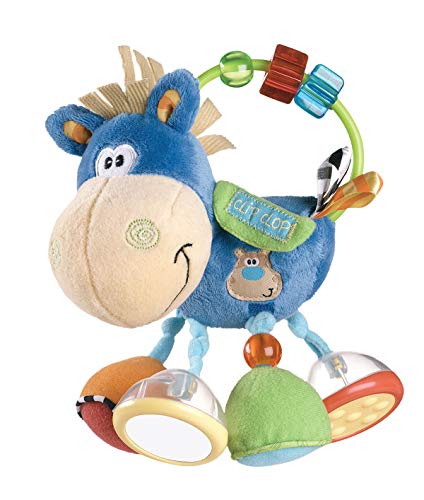 Playgro Sonajero Multiactividades Caballo, Desde los 3 Meses, Sin BPA, Playgro Activity Rattle Clip Clop, Azul/Multicolor, 40016 Playgro Sonajero Multiactividades Caballo, Desde los 3 Meses, Sin BPA, Playgro Activity Rattle Clip Clop, Azul/Multicolor, 40016