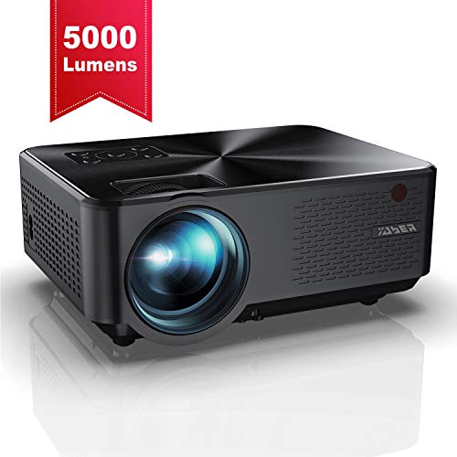Proyector YABER Mini Portátil Proyector Cine en Casa 5000 Lúmenes Resolución Nativa 1280*720p, Vídeo Proyector Con HiFi Altavoces Incorporados, Cubierta de Metal, Soporte HDMI/USB/VGA/AV Proyector YABER Mini Portátil Proyector Cine en Casa 5000 Lúmenes Resolución Nativa 1280*720p, Vídeo Proyector Con HiFi Altavoces Incorporados, Cubierta de Metal, Soporte HDMI/USB/VGA/AV