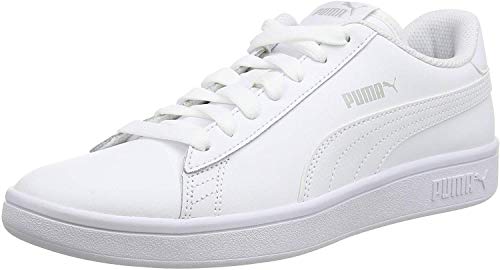 PUMA Smash V2 L, Zapatillas Unisex Adulto, Blanco White White, 45 EU