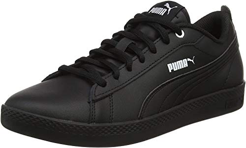 PUMA Smash WNS V2 L, Zapatillas para Mujer, Negro Black Black, 38 EU