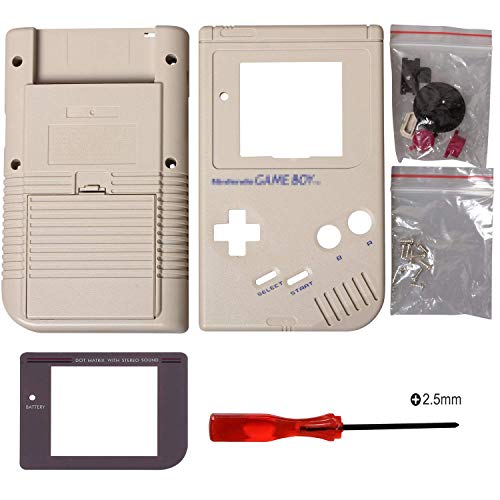 Reemplazo Case para Gameboy, Funda para Gameboy, consola para Gameboy Nintendo (Gris)