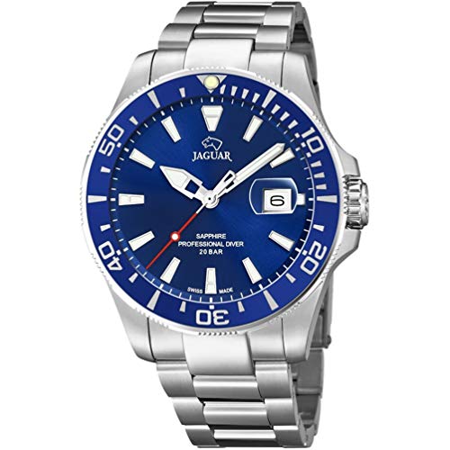 Reloj Jaguar Acamar J860/C Esfera Azul Bisel Azul 44mm diámetro