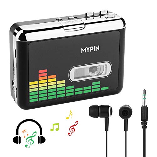 Reproductor de Cassette portátil, convertidor de música/Audio Digital USB a Cassette a MP3, grabadora de Cassette Directamente a la Unidad Flash USB/no Requiere PC