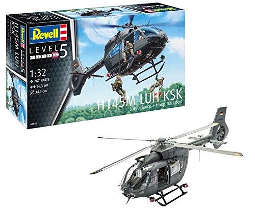 Revell-H145M LUH KSK Maqueta Helicóptero, Multicolor, 36,3 cm de Largo (04948)