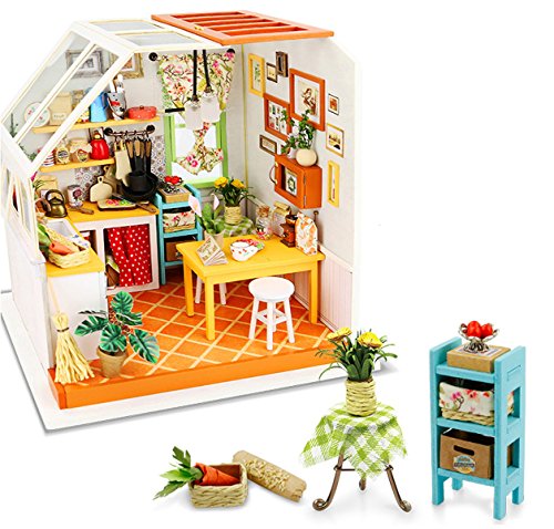 Rolife Kits de Cocina Miniatura para casa de muñecas con luz DIY Mini casa de Madera Modelo-Mejores Regalos para Adultos-Niños 14 15 16 17 18 años Arriba (Jason's Kitchen) Rolife Kits de Cocina Miniatura para casa de muñecas con luz DIY Mini casa de Madera Modelo-Mejores Regalos para Adultos-Niños 14 15 16 17 18 años Arriba (Jason's Kitchen)