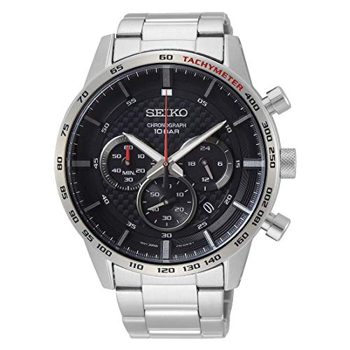 Seiko Reloj Analógico para Hombres de Cuarzo con Correa en Acero Inoxidable SSB355P1