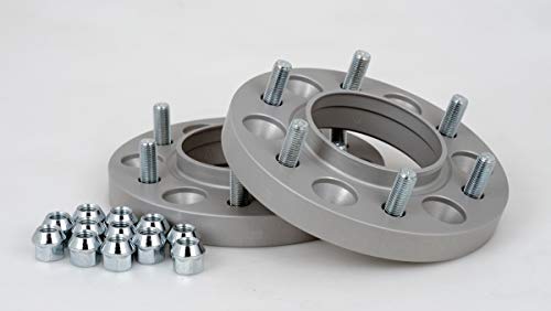 Separadores de acoplamiento de aluminio, 2 unidades (20 mm por disco/40 mm por eje), incluye certificado de piezas TÜV.