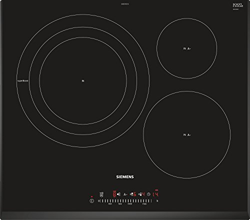 Siemens EH651FDC1E, Placa De Cocina Por Inducción, 7400 W, Negro, 592 x 522 x 51 mm