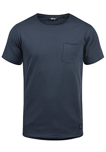 !Solid Andrej Camiseta Básica De Manga Corta T-Shirt para Hombre con Cuello Redondo De 100% algodón, tamaño:XXL, Color:Insignia Blue (1991)