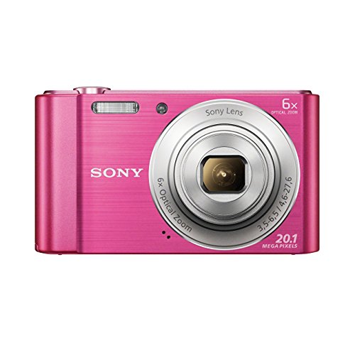 Sony DSC-W810 - Cámara compacta de 20.1 Mp (pantalla de 2.7", zoom óptico 6x, estabilizador digital), rosa