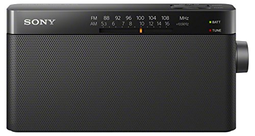 Sony ICF-306 - Radio analógica portátil FM/AM, color negro Sony ICF-306 - Radio analógica portátil FM/AM, color negro