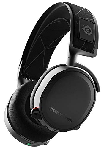 SteelSeries Arctis 7 - Auriculares de Juego, inalámbricos sin pérdidas, DTS Headphone:X v2.0 Surround para PC y PlayStation 4, Negro