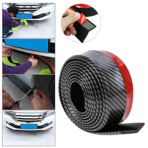 Sunsbell Spoiler Delantero Universal auto de Lip Coche choque protectoer delantero Lip Spoiler 60 mm Ancho de goma exterior del labio parachoques de la tira Taloneras 2,5 M / 8,2 pies Sunsbell Spoiler Delantero Universal auto de Lip Coche choque protectoer delantero Lip Spoiler 60 mm Ancho de goma exterior del labio parachoques de la tira Taloneras 2,5 M / 8,2 pies