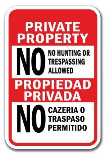 Tarfy No Hunting Or Trespassing Allowed/Propiedad Privada No Cazeria O Traspaso Permitido Negozio di Barbecue da tè per tè pomeridiano con caffè in Stile retrò